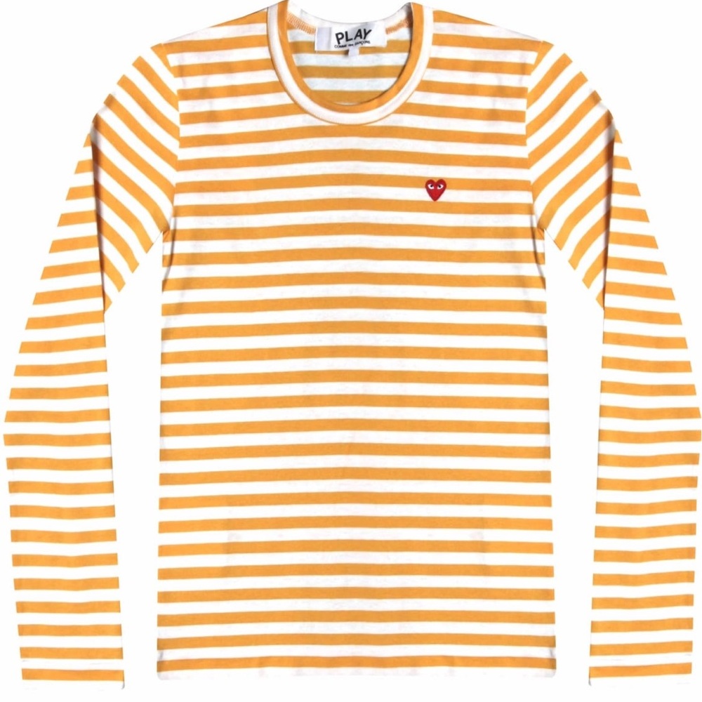 Comme des Garçons Play Striped Long Sleeve T-Shirt